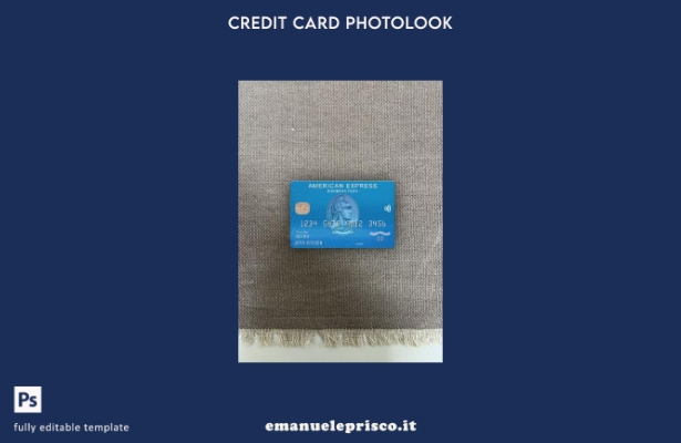 stile verificato Modello frontale photolook per cittadini USA Bank Amex Blue Bus